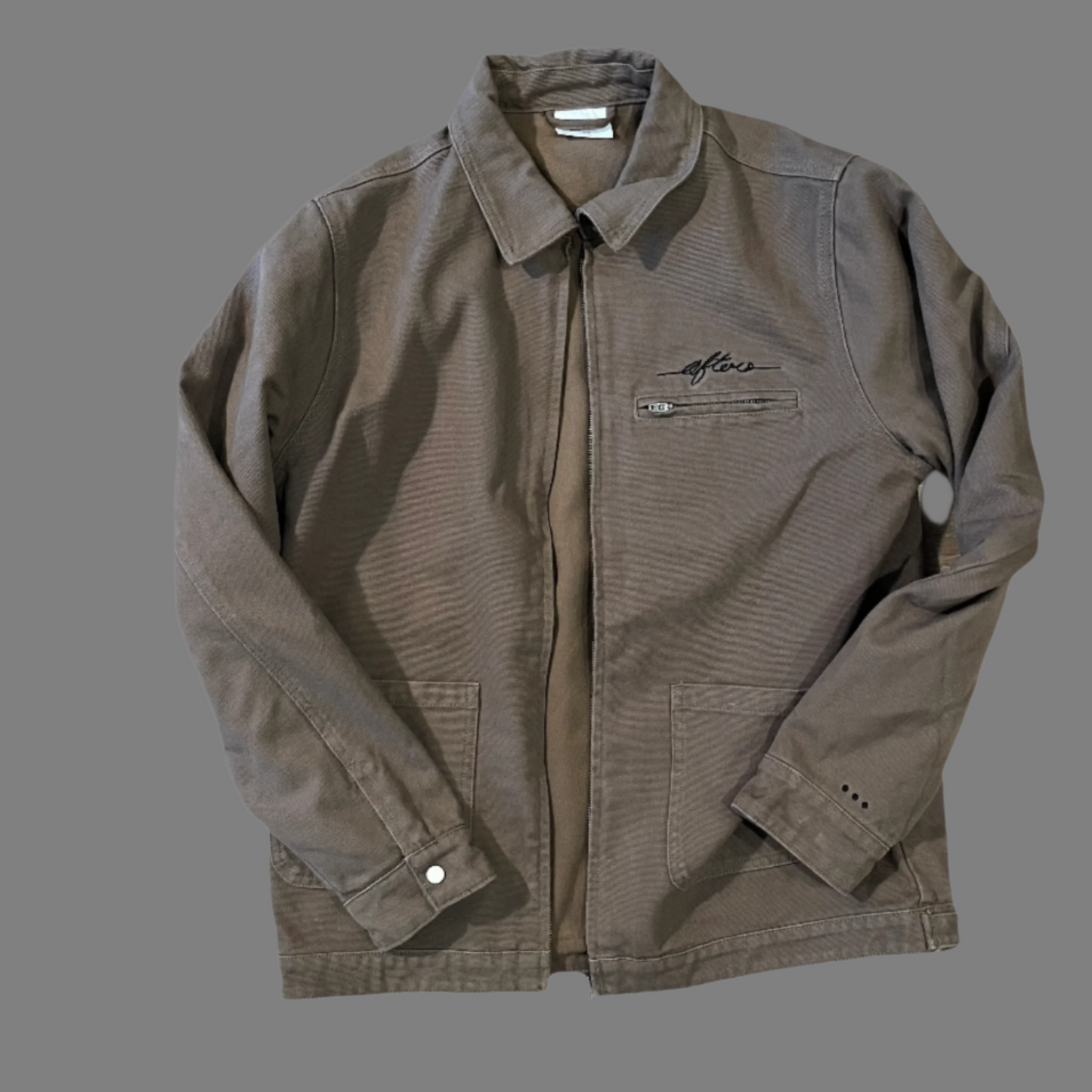 - canvas jacket - espresso